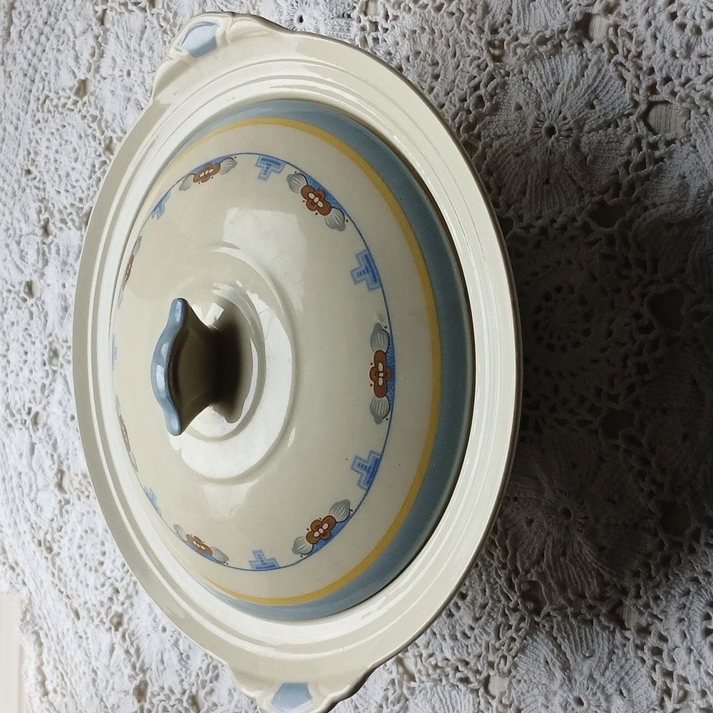 New Hall Hanley Staffordshire Lidded Serving Dish, Art Deco Style